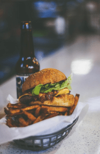 Burger and beer